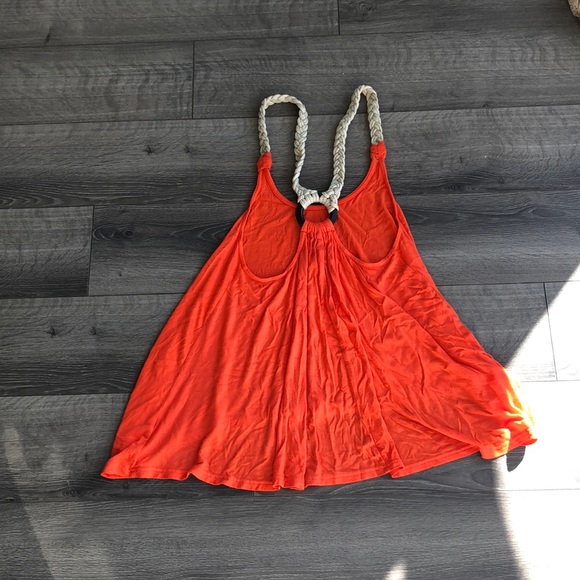 Orange boho top size S - Picture 4 of 7
